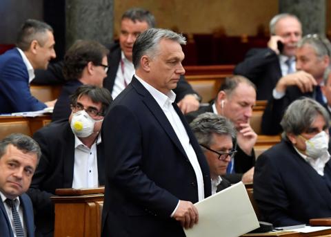 Premier Viktor Orban im ungarischen Parlament